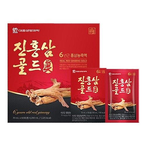 대웅생명과학 진홍삼골드 70ml x 60포