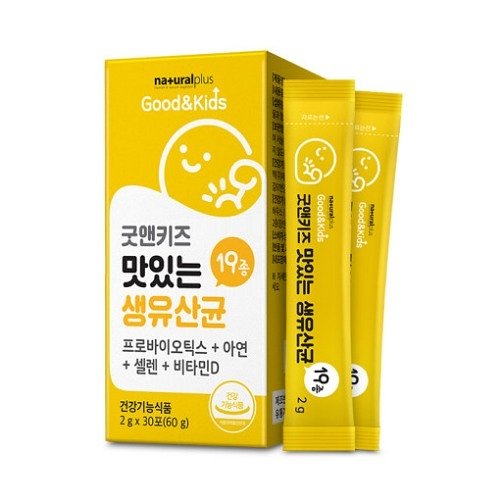 내츄럴플러스 굿앤키즈 맛있는 생유산균